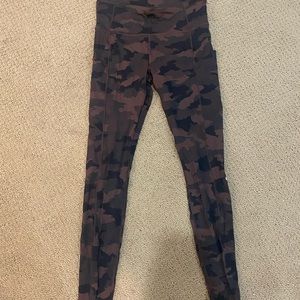 Brown Lululemon leggings size 8